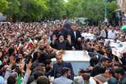ایرانی صدر سے شہر تبریز کےعوام کے استقبال کے مناطر