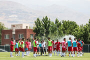 Últimos preparativos del equipo nacional de fútbol de Irán para las competiciones de la CAFA