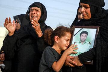 Iran : funérailles et dernier adieux au martyr Mohammed Qanbari ce lundi soir 12 juin 2023 à Ahvaz au sud (Photo : Ali Moarref )