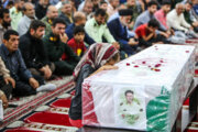 Funeral of martyred police officer in Iran's Izeh