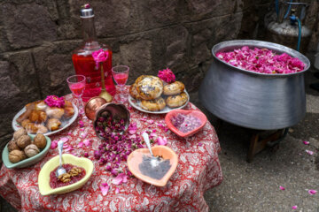 El 5º festival de extracción de agua de rosas en el noroeste de Irán
