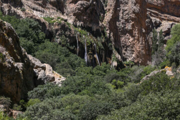 La cascade de Margoon au sud de l'Iran