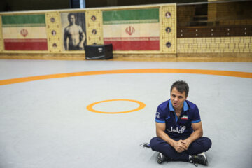 Entrenamiento de la selección iraní de lucha grecorromana 