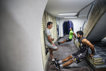 Entrenamiento de la selección iraní de lucha grecorromana 