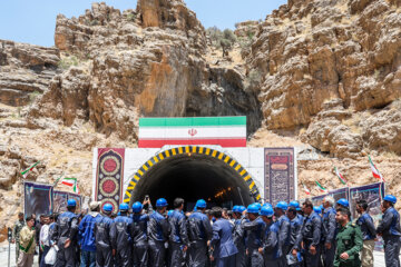 افتتاح مسیر اصلی جاده پاتاوه دهدشت باحضور رییس جمهور پروژه عمرانی