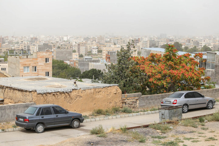 گردوخاک ترکمنستان در آسمان خراسان شمالی