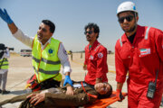 امدادرسانی به ۶۰ نفر توسط نجاتگران هلال احمر خوزستان