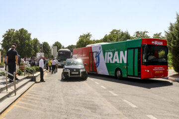 استقبال مقامات استانی از ورود تیم ملی والیبال ایران به ارومیه