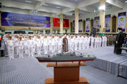Встреча лидера с работниками 86-й флотилии ВМС армии Ирана