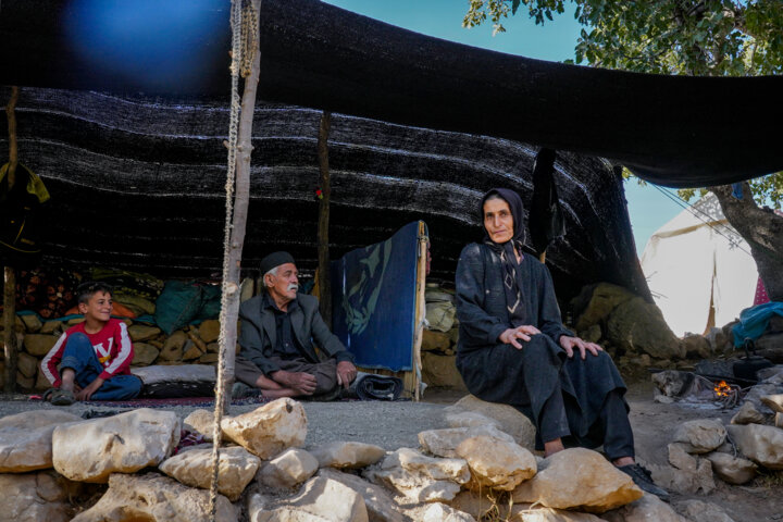 جریان زندگی عشایری در طبیعت لرستان