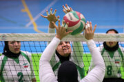 Тренировка женской сборной Ирана по волейболу сидя
