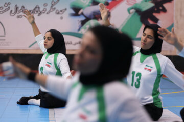 Volleyball assis : séance d'entraînement de l'équipe féminine d’Iran 