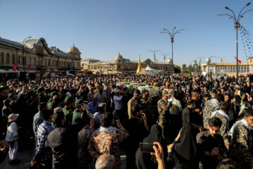 مراسم تشییع شهید گمنام در همدان