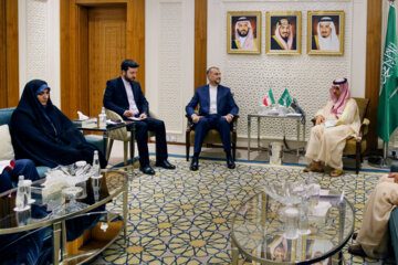 دیدار دو جانبه «فیصل بن‌فرحان» وزیر امور خارجه عربستان با «حسین امیرعبداللهیان» وزیر امور خارجه جمهوری اسلامی ایران 
