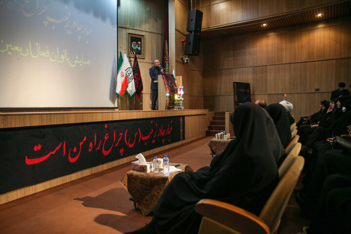 دیدار جمعی از بانوان موکب دار اربعین با رئیس مجلس شورای اسلامی