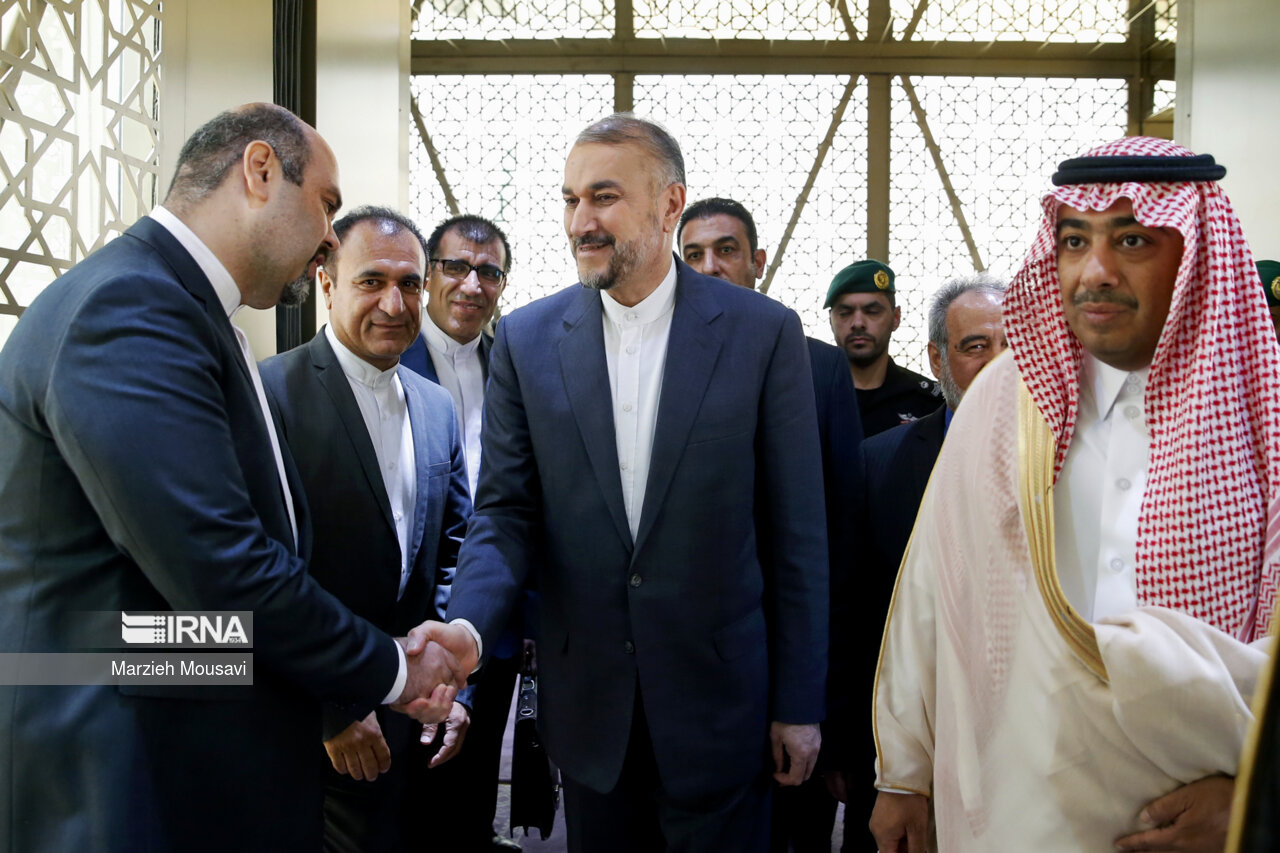 استقبال از «حسین امیرعبداللهیان» وزیر امور خارجه جمهوری اسلامی ایران در ریاض