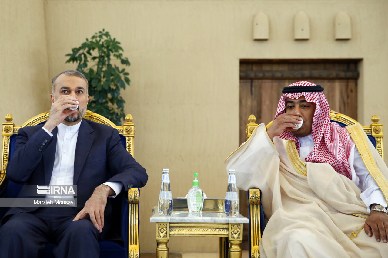 استقبال از «حسین امیرعبداللهیان» وزیر امور خارجه جمهوری اسلامی ایران در ریاض