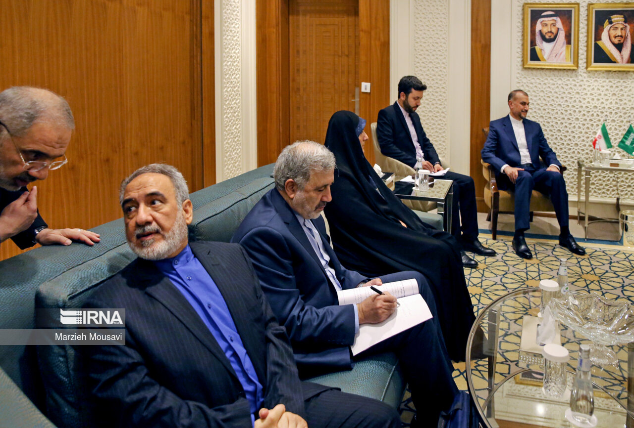 هیأت ایرانی در دیدار وزیر امور خارجه عربستان با وزیر امور خارجه جمهوری اسلامی ایران