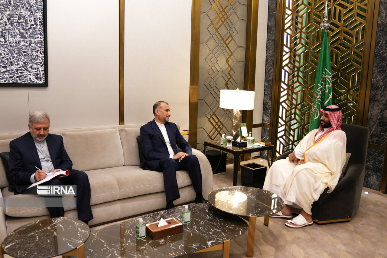 گزارش خبرگزاری عربستان از جزئیات دیدار امیرعبداللهیان و بن سلمان
