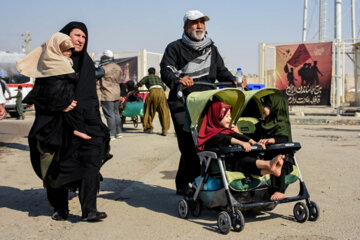 فیلم|موج بازگشت زوار اربعین از مرز مهران