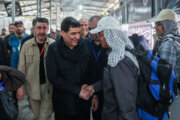 Irans erster Vizepräsident besucht Grenzterminal von Shalamche