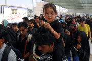 Foreign Arbaeen pilgrims at Iran's Chazabeh border