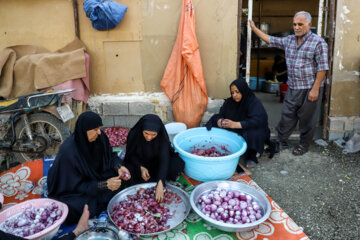 Les pèlerins d'Arbaeen à la frontière de Shalamcheh