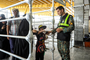 Les pèlerins d'Arbaeen à la frontière de Shalamcheh