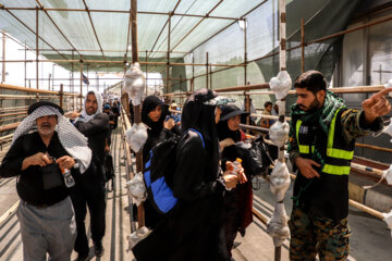 Les pèlerins d'Arbaeen à la frontière de Shalamcheh