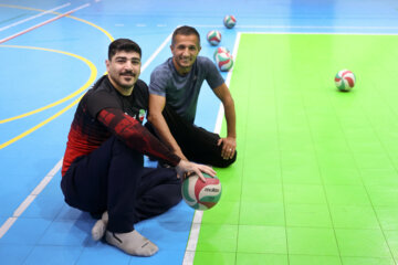 Entrenamiento de la selección iraní de voleibol sentado masculino
