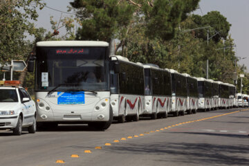 تزریق اتوبوس به ناوگان حمل ونقل عمومی مشهد آغاز شد