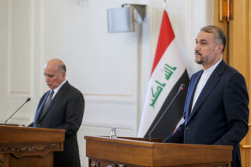 نشست خبری مشترک وزرای خارجه عراق و ایران