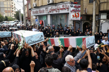 Funeral por 23 de los mártires de la Defensa Sagrada en Urmia