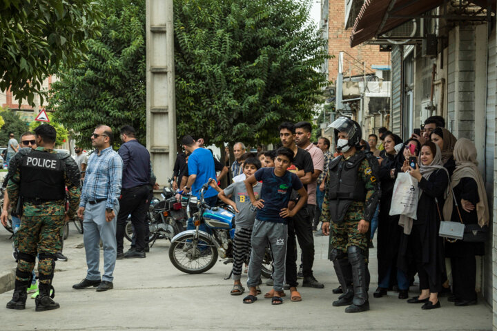 گرگان، خیابان استاندارد؛ چند دقیقه پس از حادثه