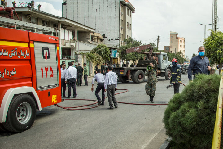 گرگان، خیابان استاندارد؛ چند دقیقه پس از حادثه