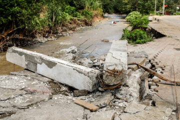 خسارات سیل در آستارا