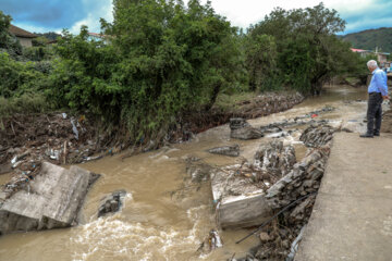 خسارات سیل در آستارا