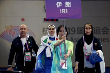 Una luchadora de wushu iraní se clasifica para la semifinal de Juegos Asiáticos de Hangzhou