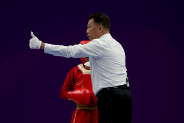 Una luchadora de wushu iraní se clasifica para la semifinal de Juegos Asiáticos de Hangzhou