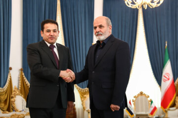 El secretario del Consejo Supremo de Seguridad Nacional de Irán recibe al asesor de Seguridad Nacional de Iraq
