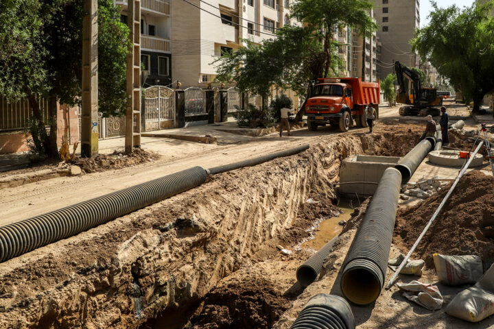 طرح فاضلاب اهواز در ۴۷ جبهه کاری فعال است