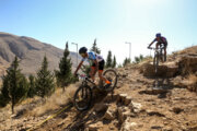 Berg-Radwettbewerb in Shiraz