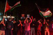 اجتماع مردم کرج در حمایت از مبارزان فلسطینی