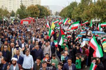 راهپیمایی در محکومیت جنایات رژیم صهیونیستی- زنجان