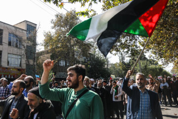 تجمع مردم کرج در محکومیت جنایات رژیم صهیونیستی