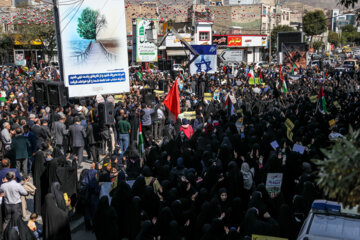 تجمع مردم کرج در محکومیت جنایات رژیم صهیونیستی