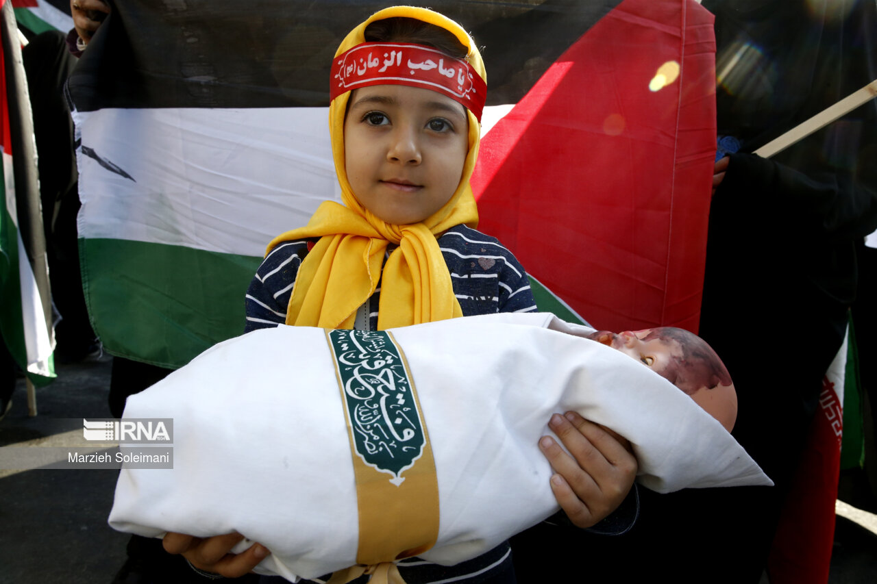 دختران موسسه ملائک: کودکان غزه مقاومت کنید، پیروزی از آن شماست
