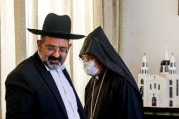 نشست خبری رهبران اقلیت‌های دینی در ایران باحضور خاخام حمامی لاله زار رهبر کلیمیان ایران