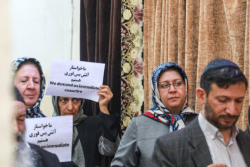 تجمع کلیمیان در محکومیت جنایات رژیم صهیونیستی- یزد