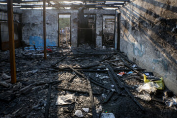 آتش سوزی کمپ ترک اعتیاد در لنگرود